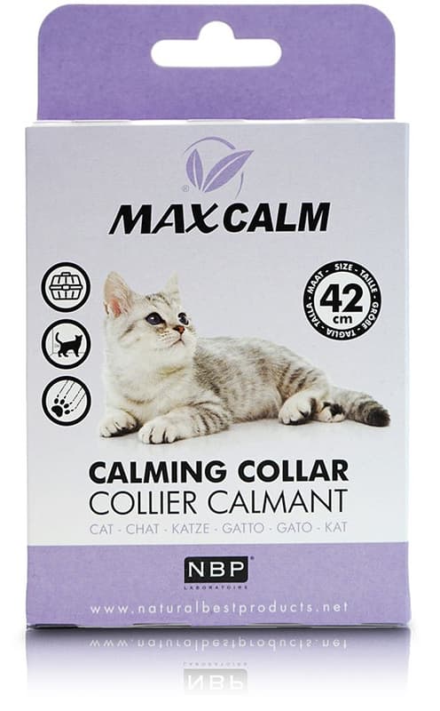Max Calm zklidňující obojek proti stresu pro kočky 42cm