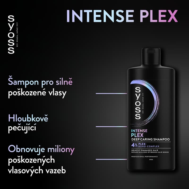 Syoss Intense Plex bonding shampoo for heavily damaged hair 440 ml