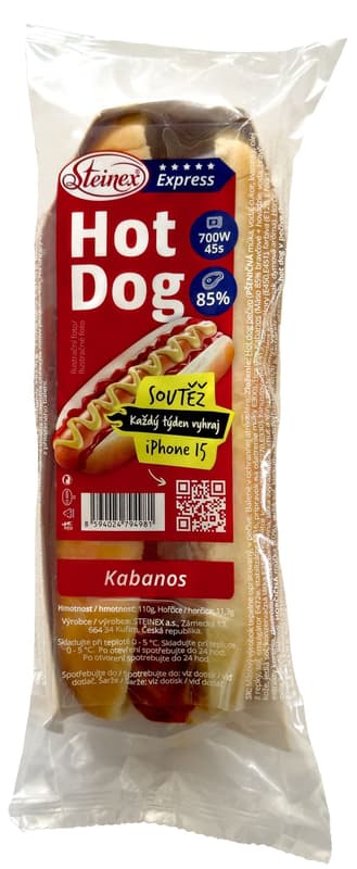 Steinex Express Hot dog kabanos with mustard