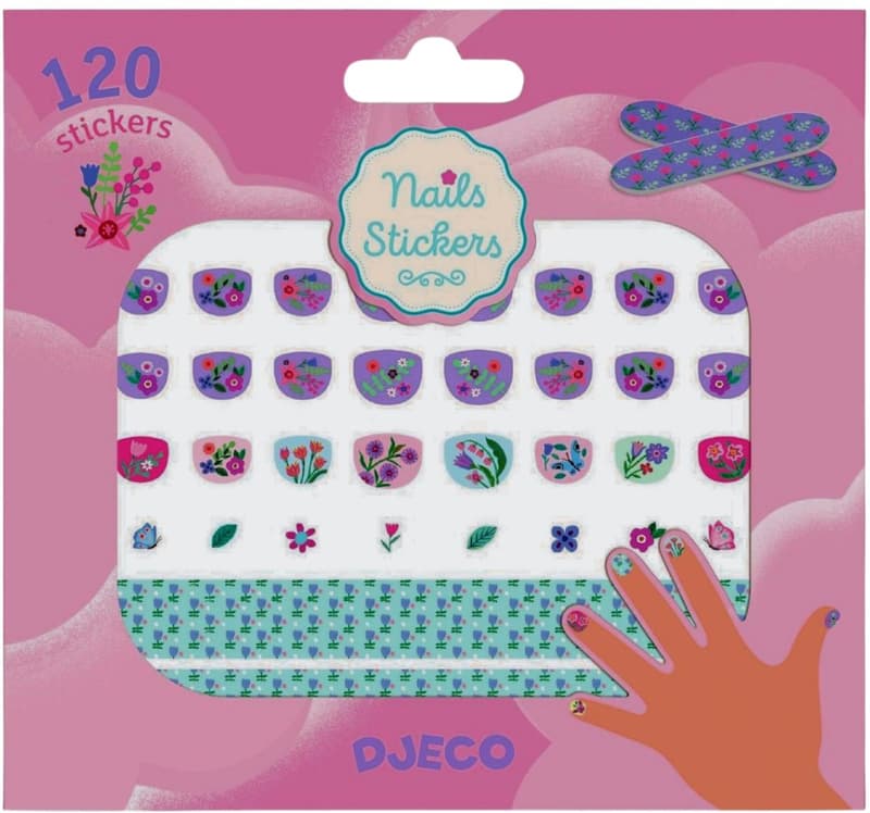 Djeco Nail Stickers Flowers
