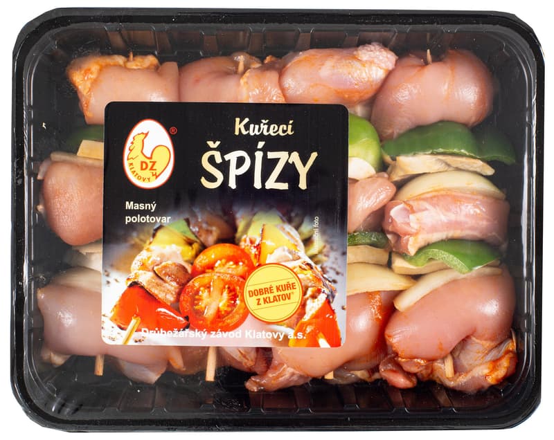 DZ Klatovy Chicken skewer with bacon