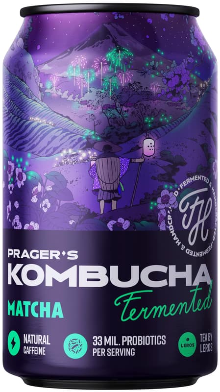 Prager's Kombucha matcha