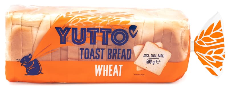 Yutto Toasted wheat bread, sliced