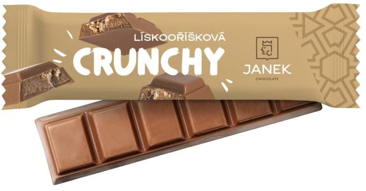 Čokoládovna Janek Hazelnut crunchy bar