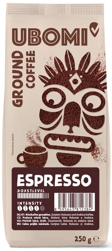 Ubomi Espresso Mletá RFA káva
