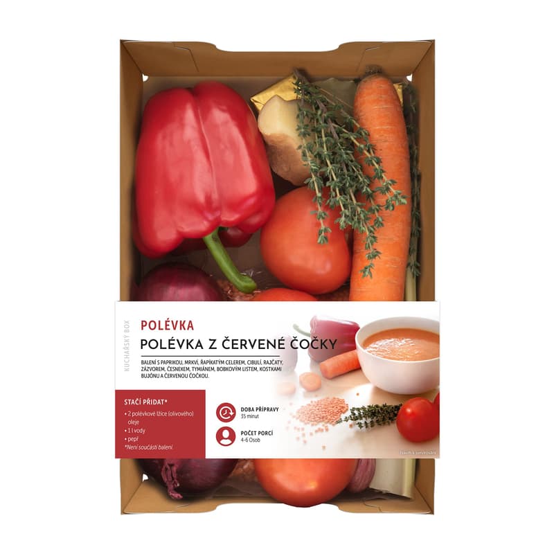 Kuchařský box – Polévka z červené čočky