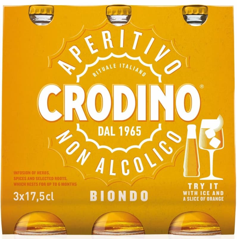 Crodino Biondo Tri Pack Soft Drink 3×0,175 l 0%