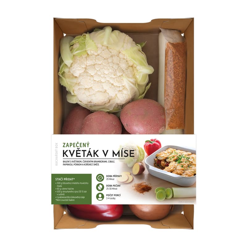 Cooking box - Baked cauliflower in a bowl