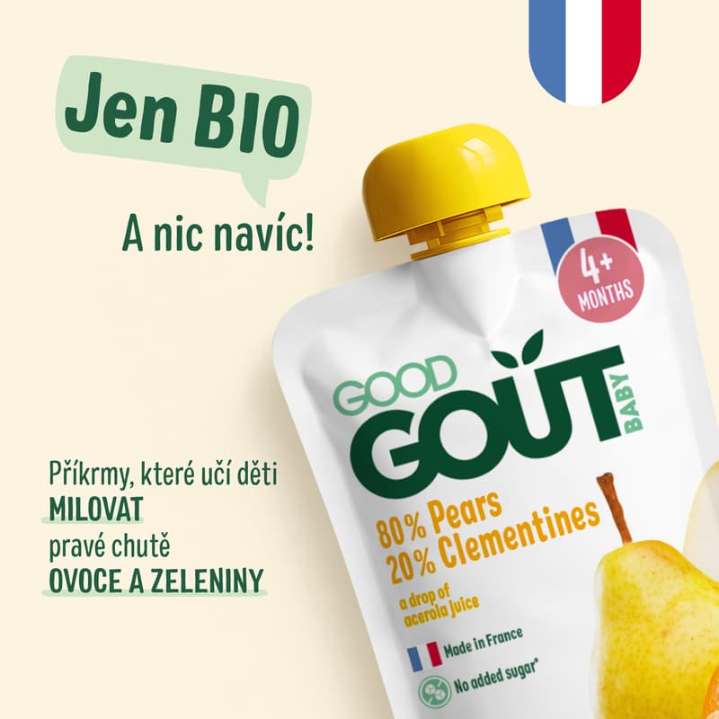 Good Gout BIO Kapsička hruška s klementinkou