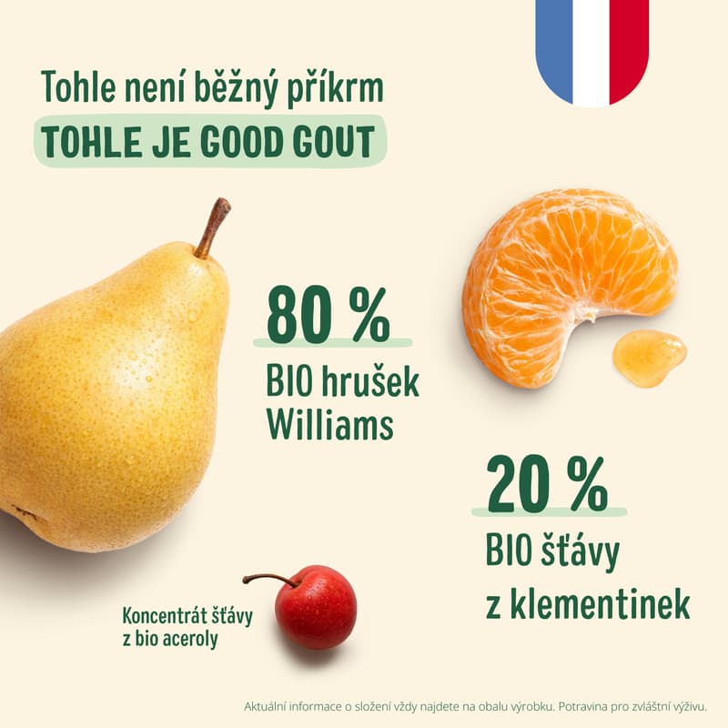 Good Gout BIO Kapsička hruška s klementinkou