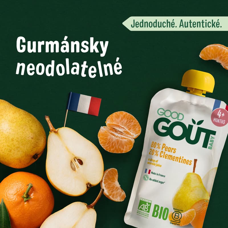 Good Gout BIO Kapsička hruška s klementinkou