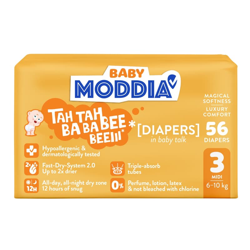 Moddia BABY Disposable diapers 3 Midi (6-10 kg)