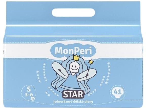 MonPeri EKO Star disposable baby diapers S (3-6 kg)