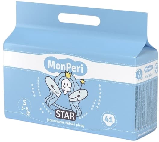 MonPeri EKO Star disposable baby diapers S (3-6 kg)