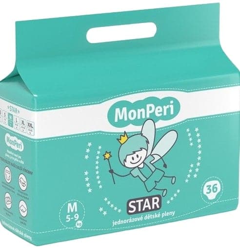 MonPeri EKO Star disposable baby diapers M (5-9 kg)