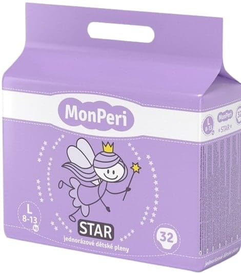 MonPeri EKO Star disposable baby diapers L (8-13 kg)