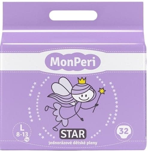 MonPeri EKO Star disposable baby diapers L (8-13 kg)