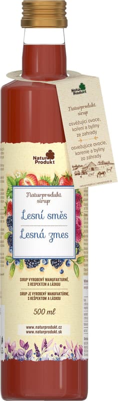 Naturprodukt Sirup lesní směs sklo