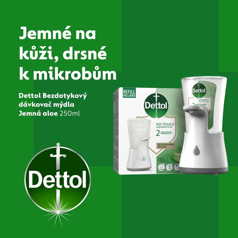 Dettol No-touch automatic hand wash dispenser Aloe vera