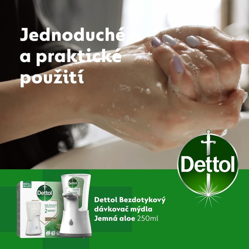 Dettol No-touch automatic hand wash dispenser Aloe vera