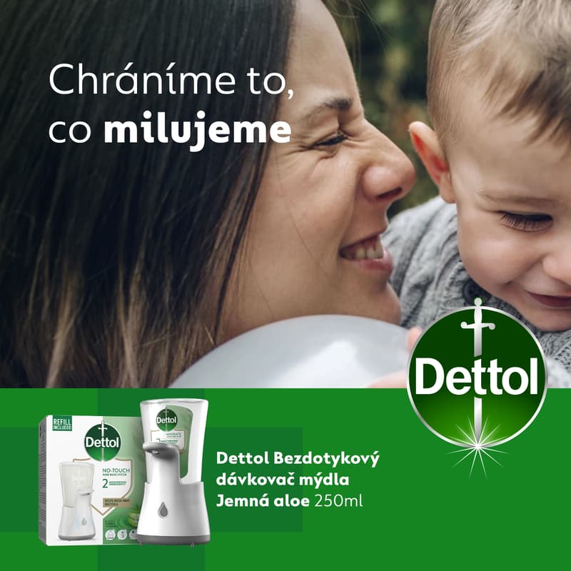Dettol No-touch automatic hand wash dispenser Aloe vera