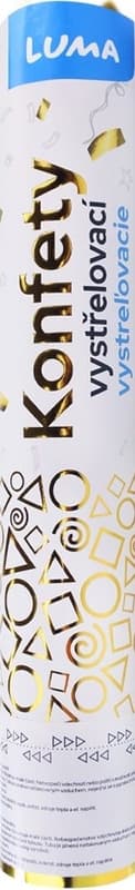 Luma Confetti shooting foil gold, 30 cm