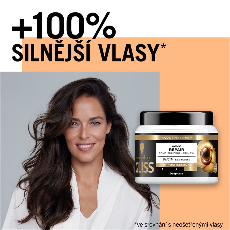 Schwarzkopf Gliss 4 in 1 Repair regenerating mask for severely damaged and dry hair