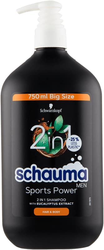 Schauma Sports Power shampoo and shower gel 2 in 1 with eucalyptus