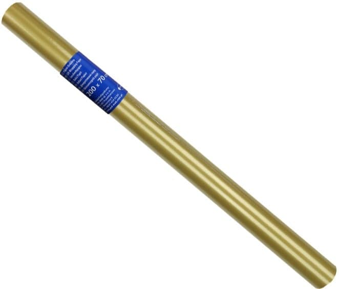 Gold wrapping paper roll