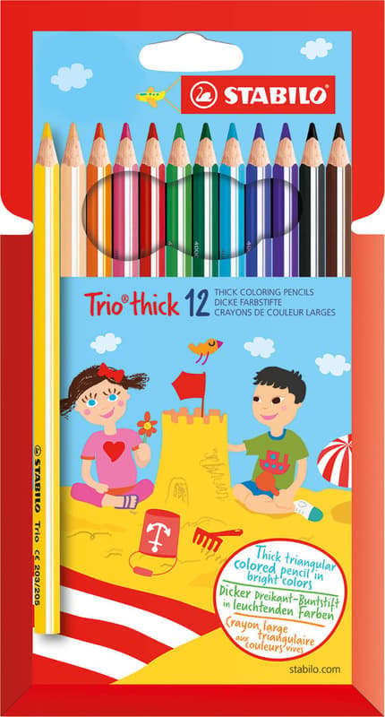 Stabilo Crayons Trio thick set