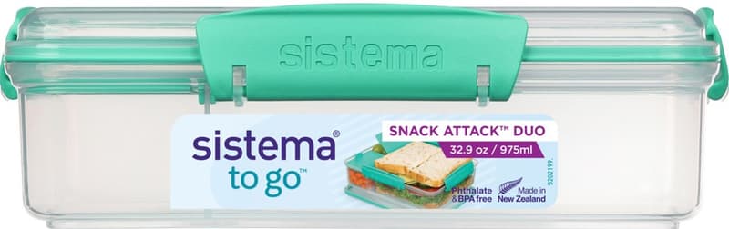 Sistema To Go Snack box with 2 separate compartments