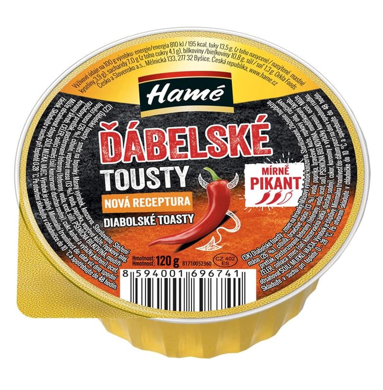 Hamé Ďábelské tousty směs na topinky