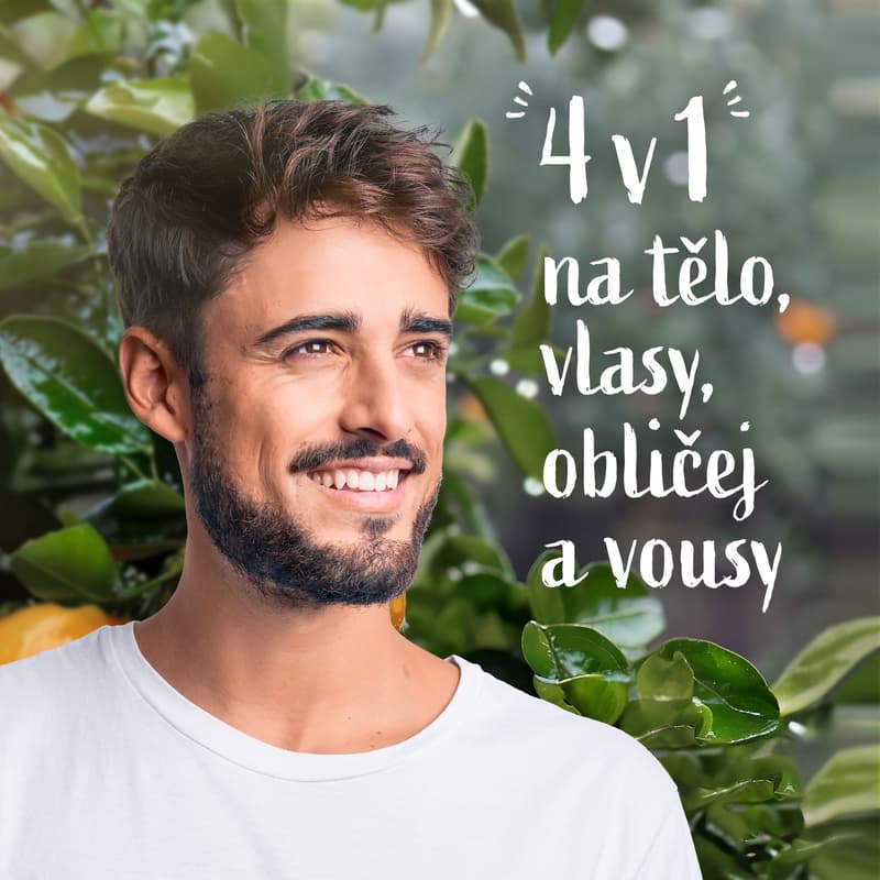 Le Petit Marseillais Pánský sprchový gel 4v1 červený pomeranč a šafrán
