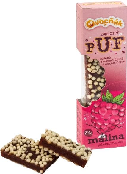 Ovocňák PUF plátky jablko a malina