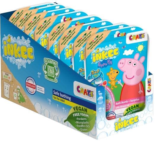 Inkee Peppa Pig šumivá bomba do vany s překvapením