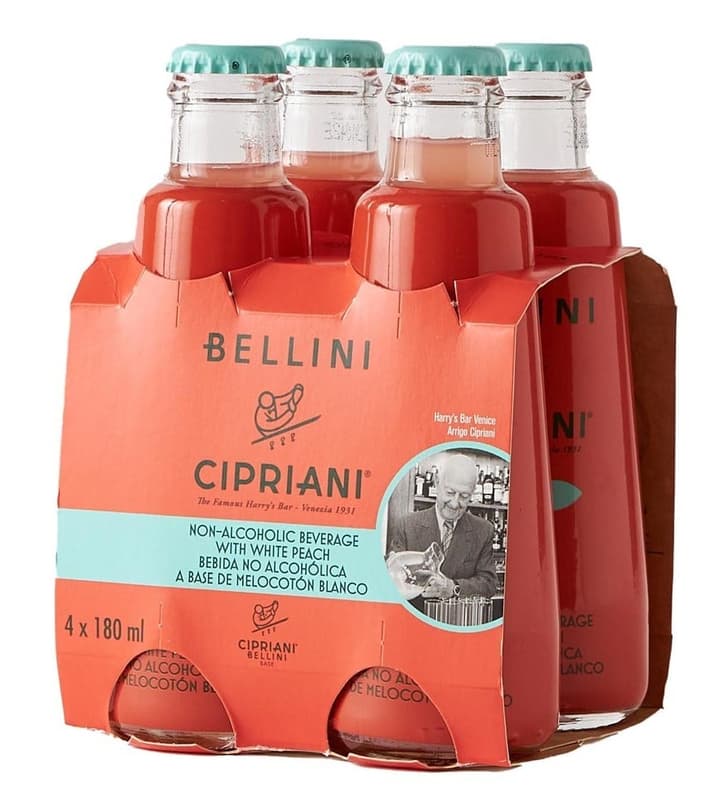 Cipriani Virgin Bellini Alcohol-Free BT 4 x 0,18L