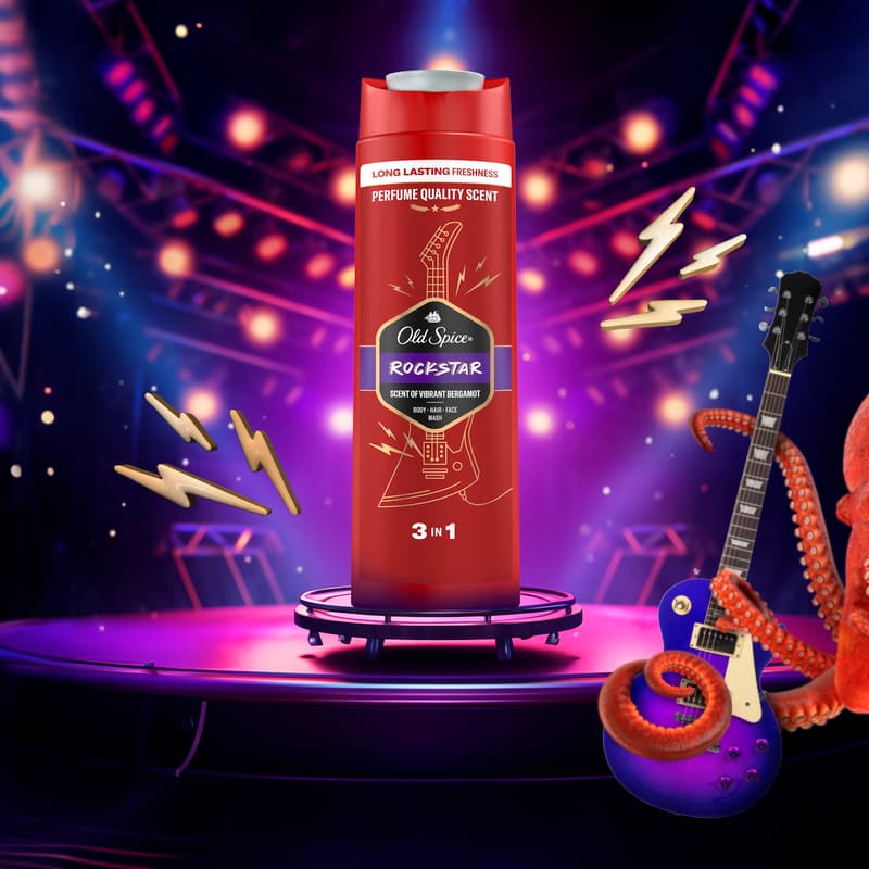 Old Spice Rockstar sprchový gel pro muže 3v1