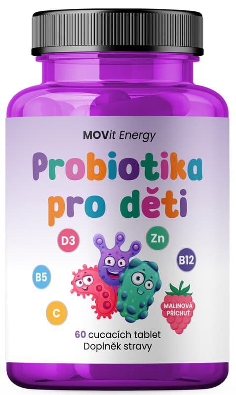 MOVit Probiotika pro děti, cucavých tbl. 60