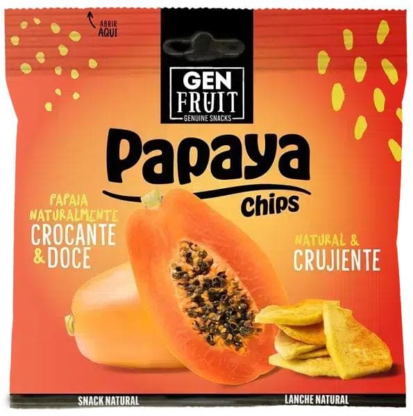 Gen Fruit Papaya chips natural