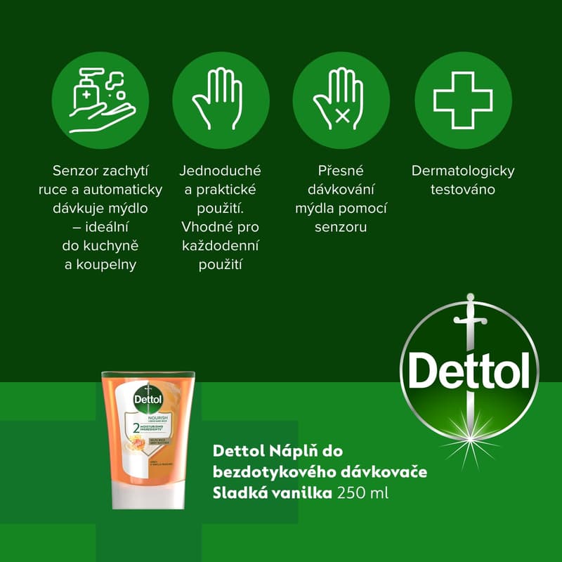 Dettol Náplň do bezdotykového dávkovače med a vanilka