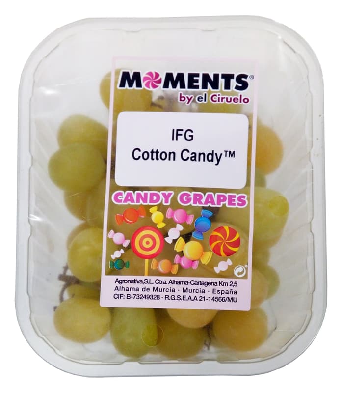 Cotton candy grapes – hrozny s příchutí cukrové vaty, balení