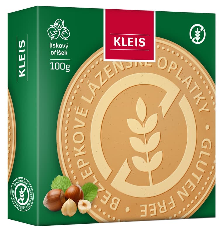 Kleis Hazelnut wafers gluten-free