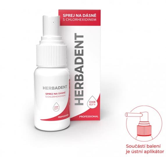 HERBADENT PROFES.sprej na dásně s chlorhex.25ml