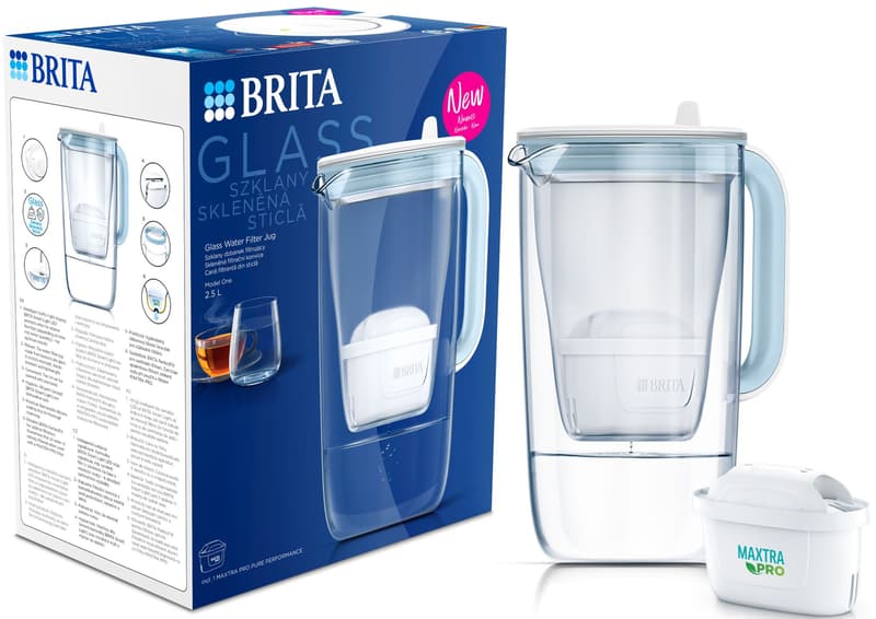 Brita Glass kettle light blue 2.5 l