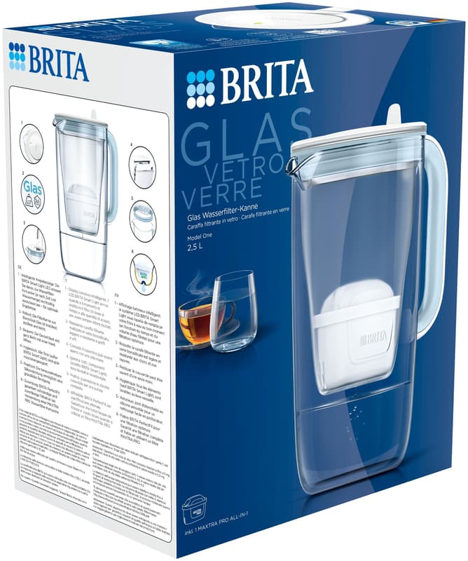 Brita Glass kettle light blue 2.5 l