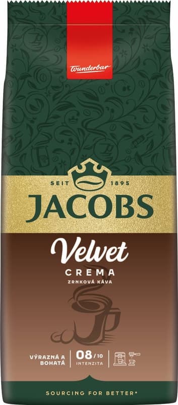 Jacobs Velvet Crema zrnková káva