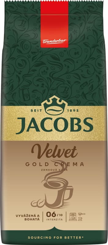 Jacobs Velvet Gold Crema zrnková káva