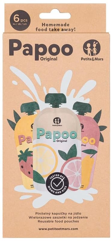 Petite&Mars Food pouch Papoo Original (6x150 g)