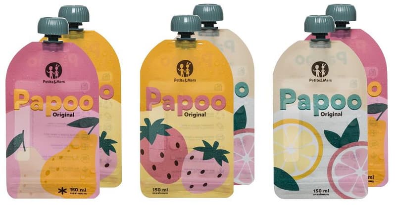 Petite&Mars Food pouch Papoo Original (6x150 g)