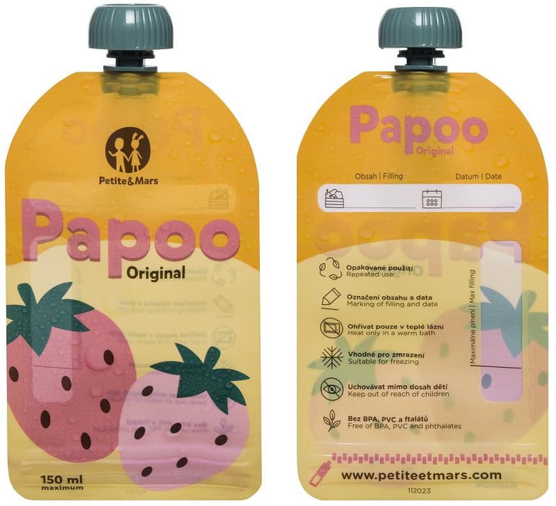Petite&Mars Food pouch Papoo Original (6x150 g)